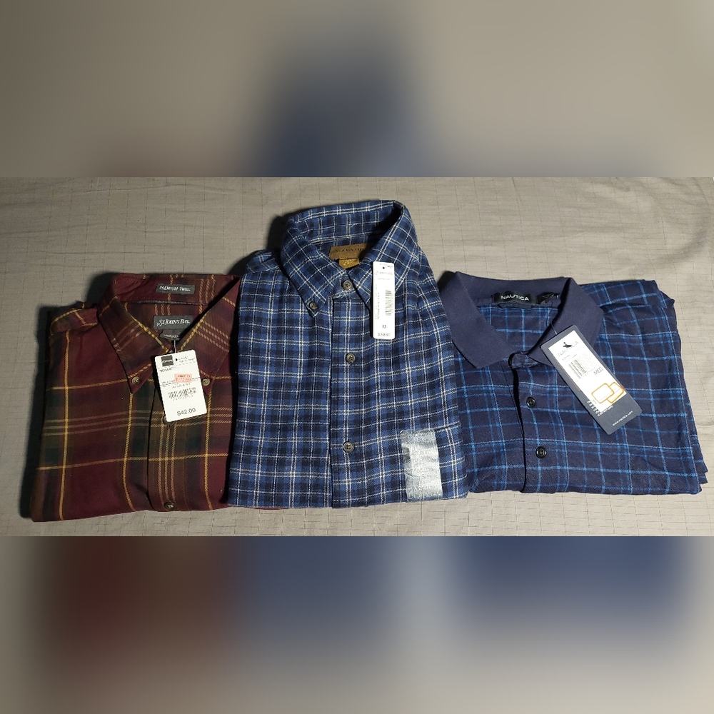 *NWT* Men's Plaid Long Sleeve Shirt Collection - Size M